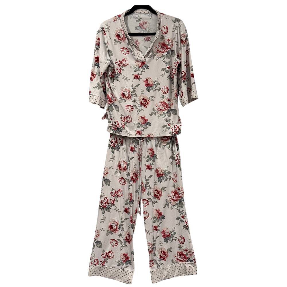 Flora Nikrooz Pajama Set Floral 2 Piece Cottagecore Pajamas Womens Size S Lounge